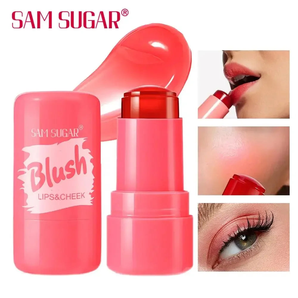 SAM SUGAR Jelly Blush Stick – 3-in-1 Lip, Cheek & Eye Tint Jelly Blush Tint Stick HIP