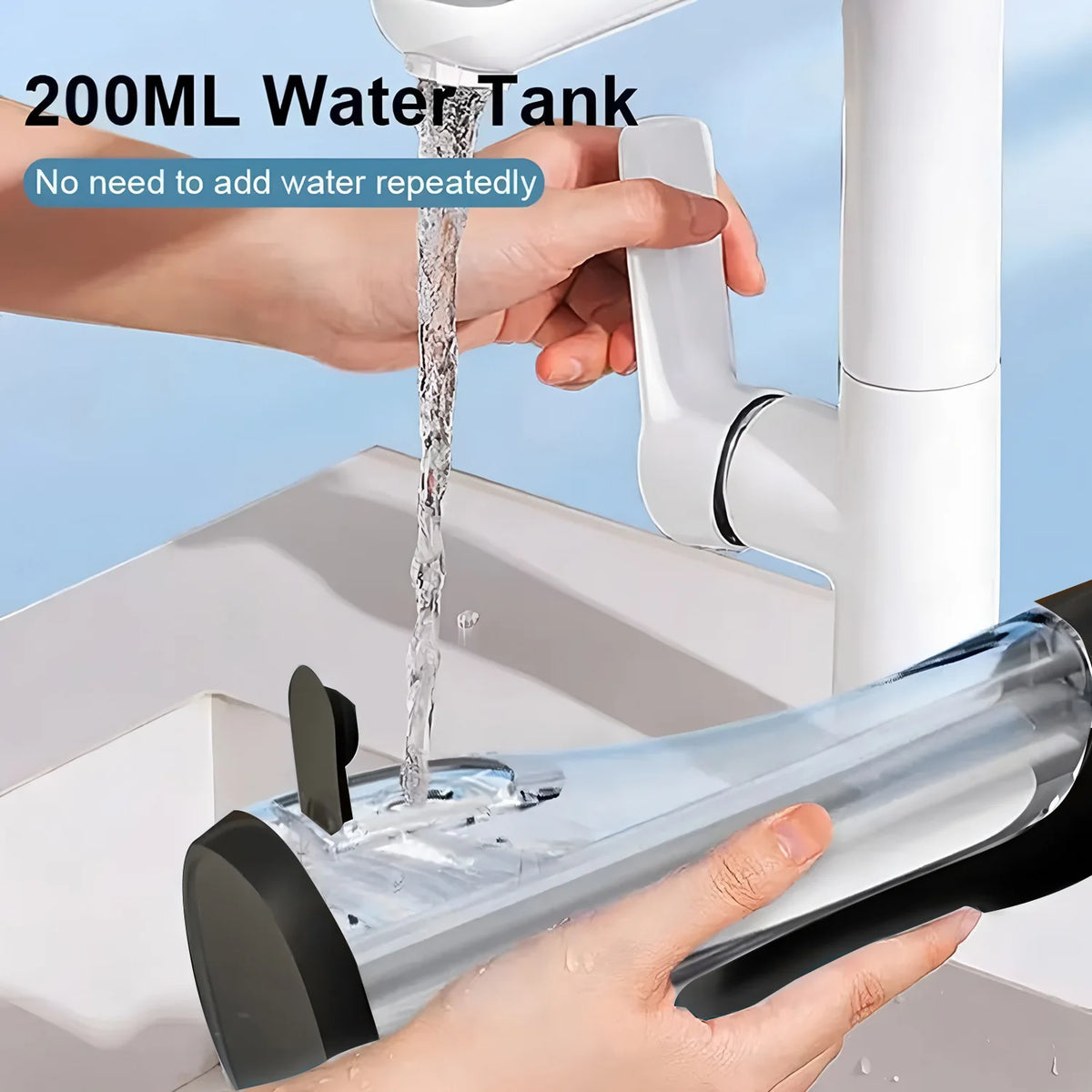Portable Oral Water Flosser – 4 Nozzles, USB Rechargeable Oral Water Flosser HIP