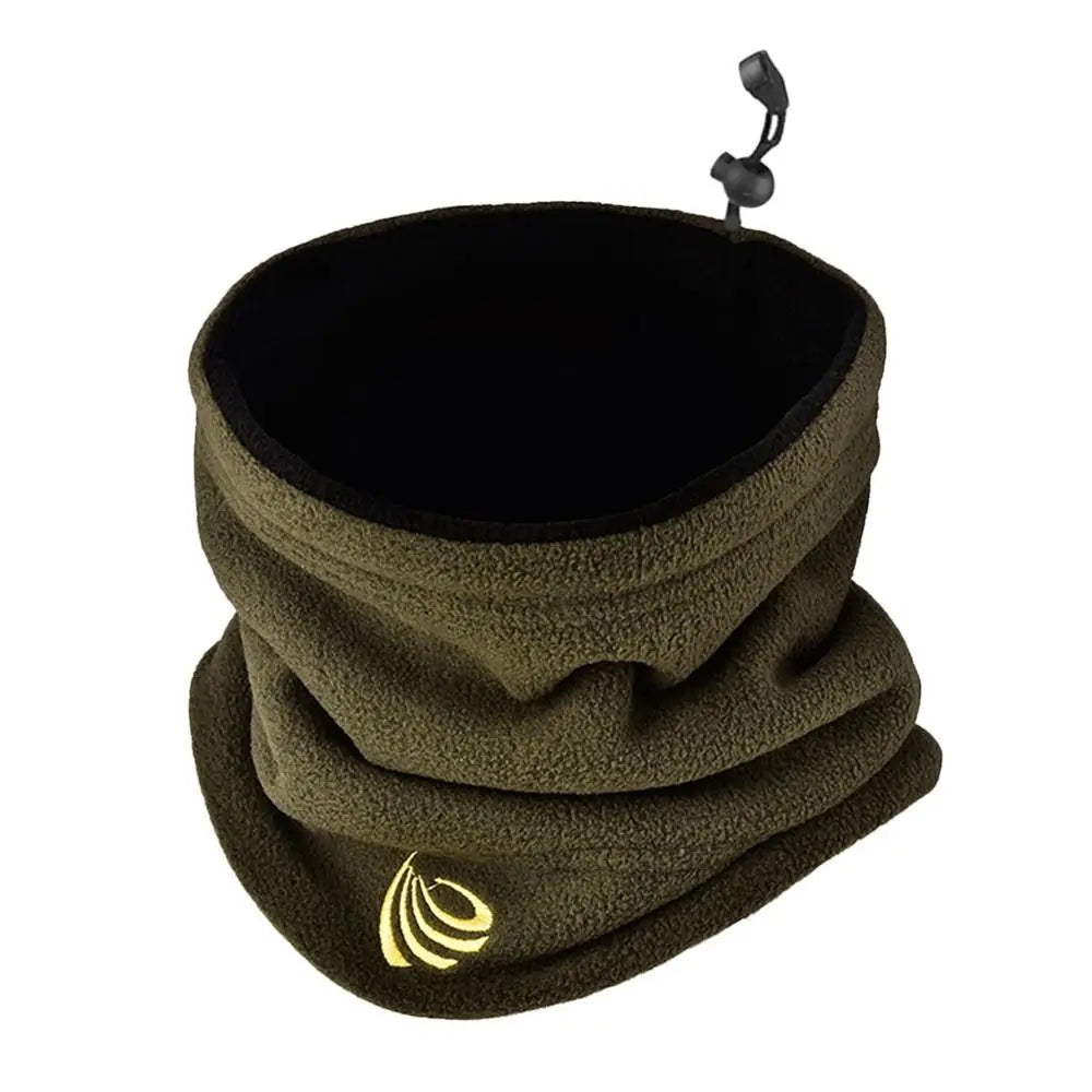 Fleece Neck Gaiter Ski Tube Scarf – Unisex Winter Face Mask Fleece Neck Gaiter HIP green