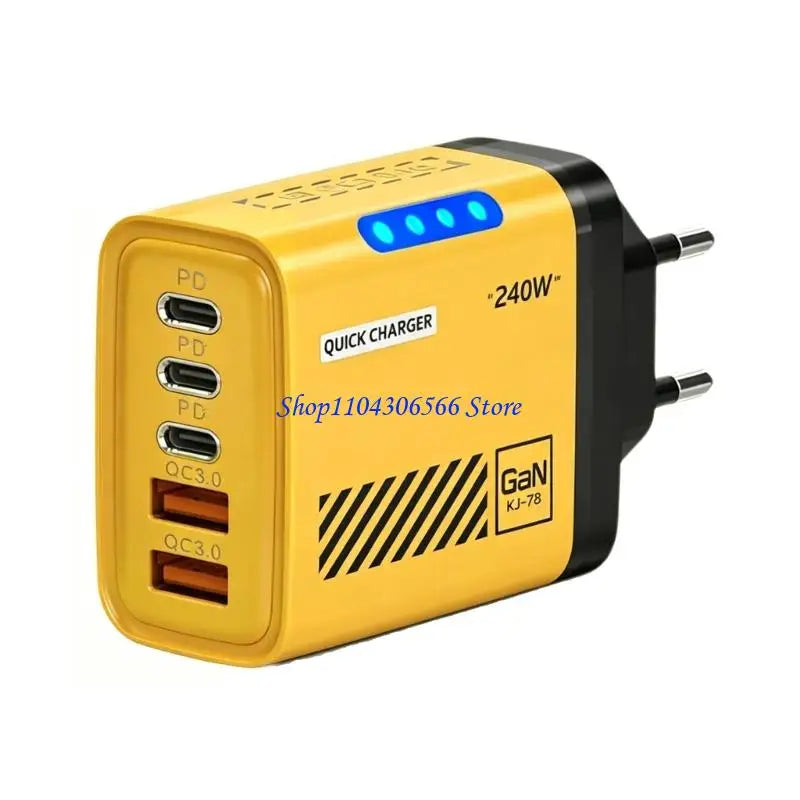 MultiPort USB + 3PD Charging Hub with Intelligent LED USB Charging Hub HIP