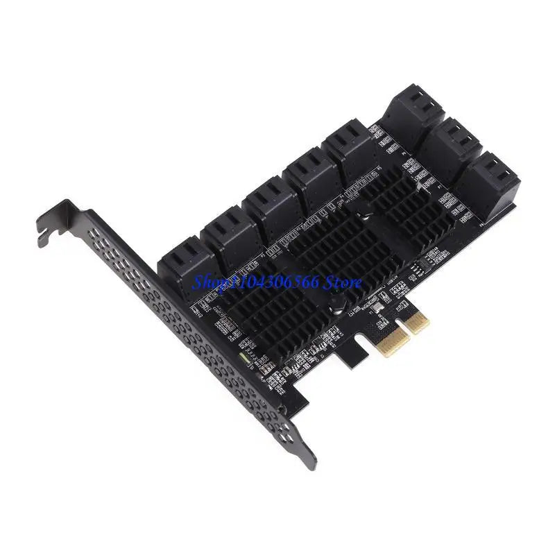 PCIe x16 to 16-Port SATA 3.0 Expansion Controller Card SATA Controller Card HIP