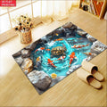 2D Koi & Turtles Door Mat – Washable Polyester Rug Decorative Floor Mat HIP 2 50x80cm-Felt