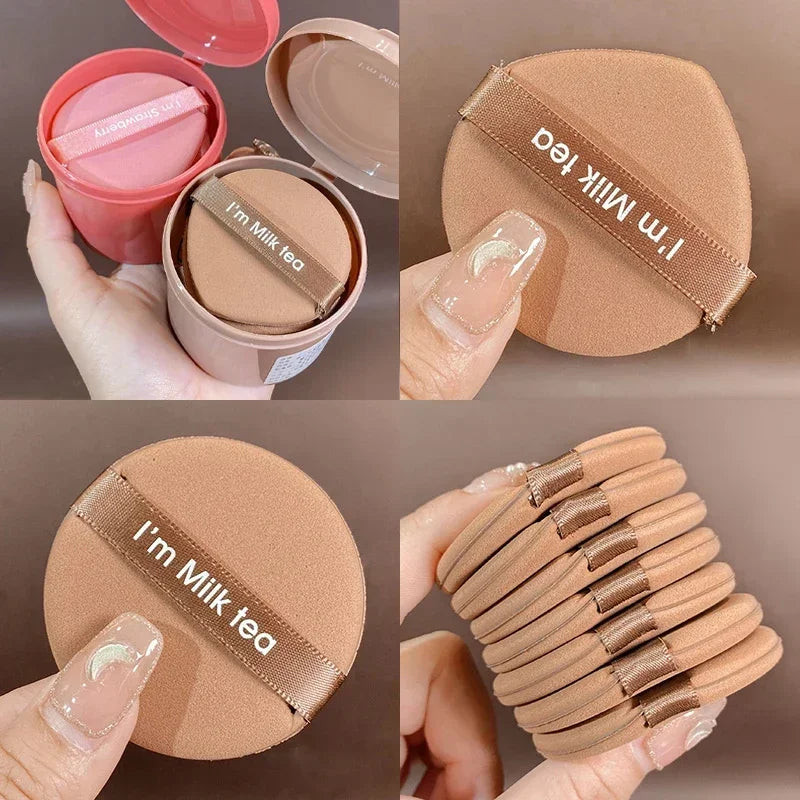 7Pcs/box Strawberry Cosmetic Puff Set Double Side Women Soft Makeup Sponge Beauty Make Up Powder Tools For Women Gift HIP
