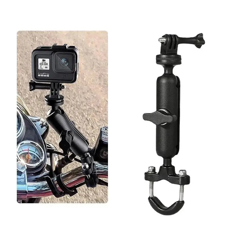 Metal Motorcycle & Bike Handlebar Camera Mount – 360° Rotation Camera Handlebar Mount HIP A1