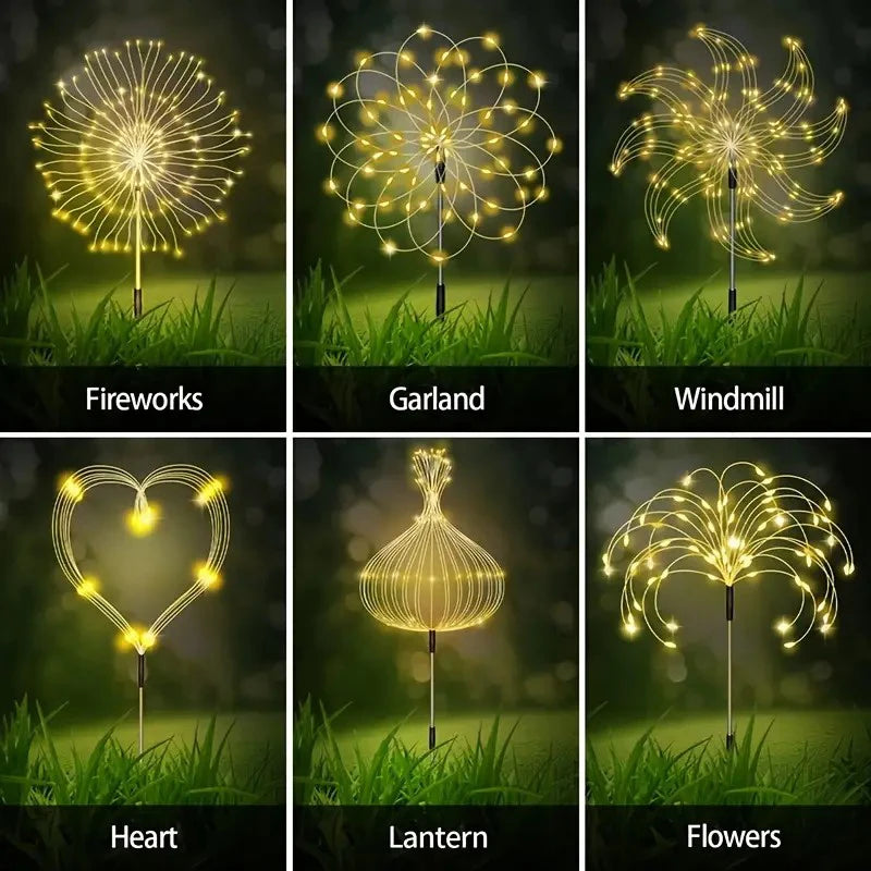 Solar Firework Fairy Lights – Waterproof LED Garden Stake Solar Garden Lights HIP