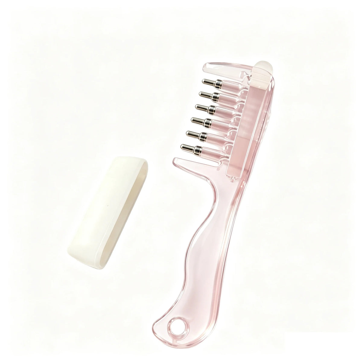 Essential Oil Applicator Comb – Rolling Metal Teeth, 10ml Scalp Applicator Comb HIP Pink