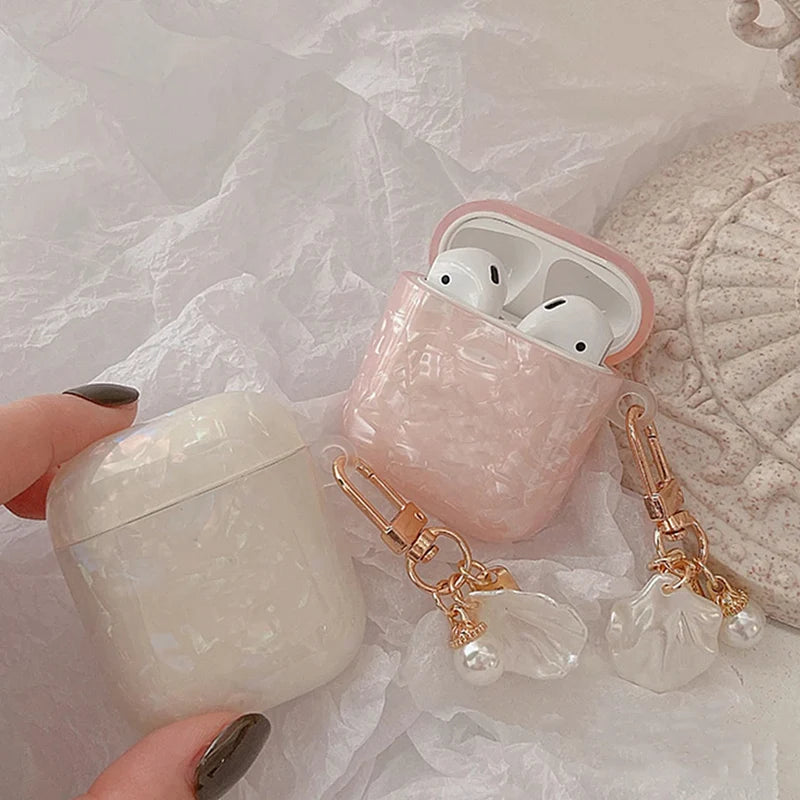 Pearl Silicone AirPods Case Cover with Keychain – All Models AirPods Silicone Case HIP