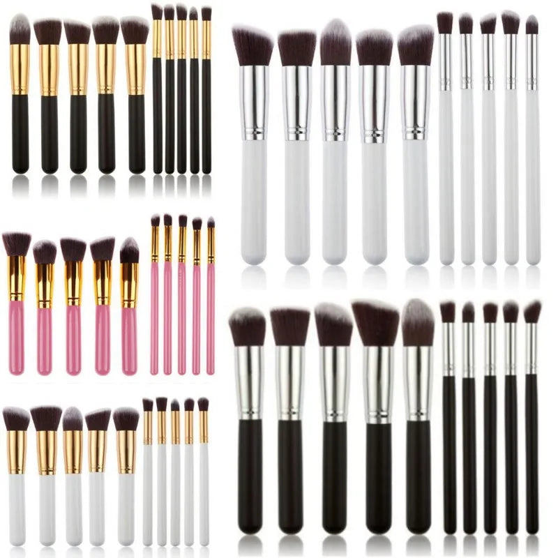 10-Piece Professional Makeup Brush Set – Face & Eye | HIP Makeup Brush Set HIP