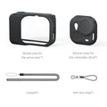 Silicone Case & Lens Cap for Insta360 Go Ultra | Anti-Lost Camera Protective Case HIP Black
