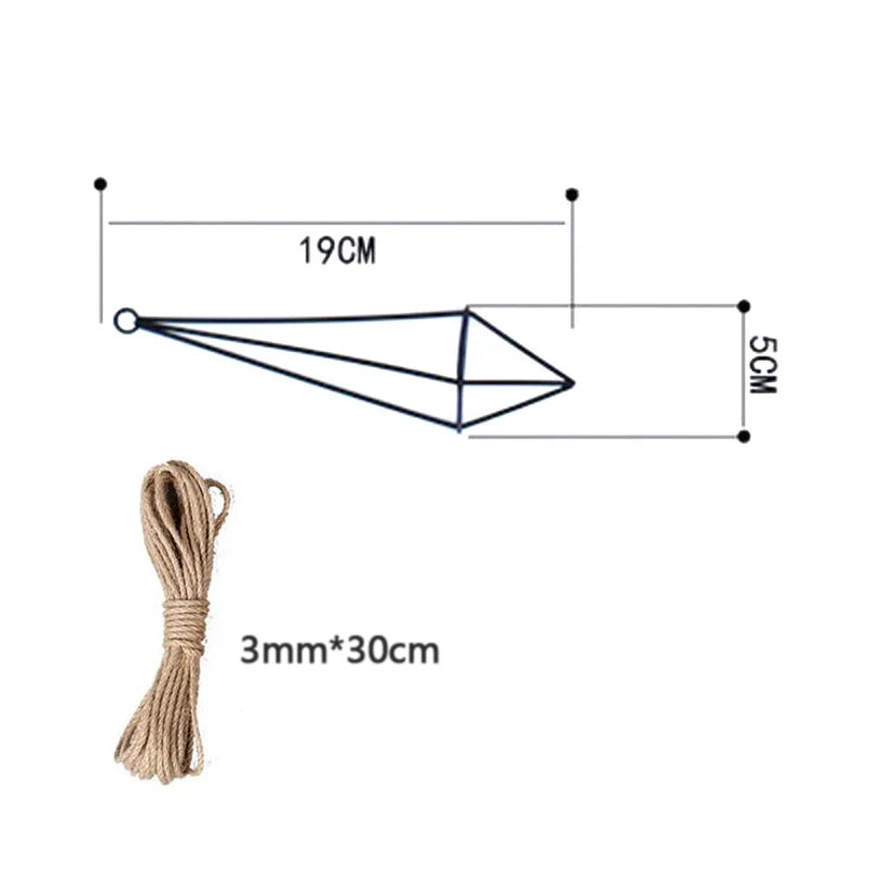 Geometric Metal Air Plant Holder – Hanging Tillandsia Planter Hanging Air Plant Holder HIP S