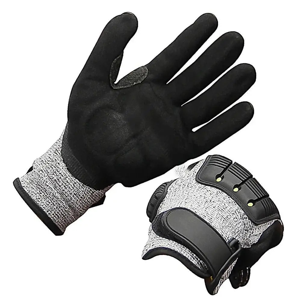 Level 5 Cut-Resistant Work Gloves – Anti-Impact TPR Nitrile Safety Work Gloves HIP