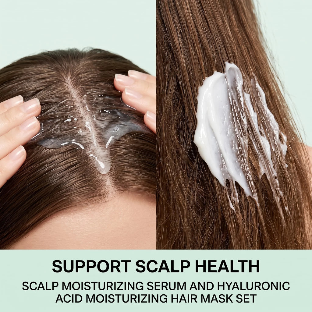 Hyaluronic Acid & Collagen Hair Mask + Scalp Serum Set Hair Mask & Serum Set HIP