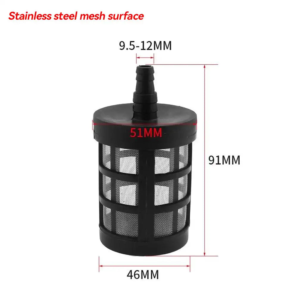 9.5/10/13mm Hose Pipe Filter Car Wash Garden Irrigation Filters Sprayer Pump Filtering Check Valve Net Strainer Mesh HIP 9.5-12mm stainless