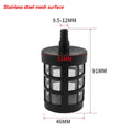 9.5/10/13mm Hose Pipe Filter Car Wash Garden Irrigation Filters Sprayer Pump Filtering Check Valve Net Strainer Mesh HIP 9.5-12mm stainless