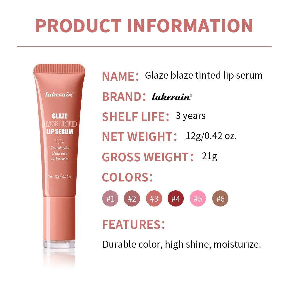 Lip Gloss Lip Glowy Balm Nourishing Tinted Moisturizer Repairing Lip Tint Glow Liquid Lips Gel Hydrating Lips Care HIP