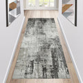 Modern Abstract Gray Runner Rug – Non-Slip Washable Mat Runner Rug HIP 1 50X150cm-Felt