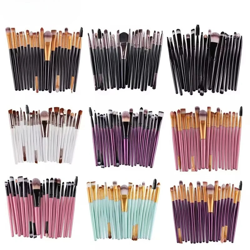 RUZOFO 20-Piece Double-Ended Makeup Brush Set | HIP Makeup Brush Set HIP