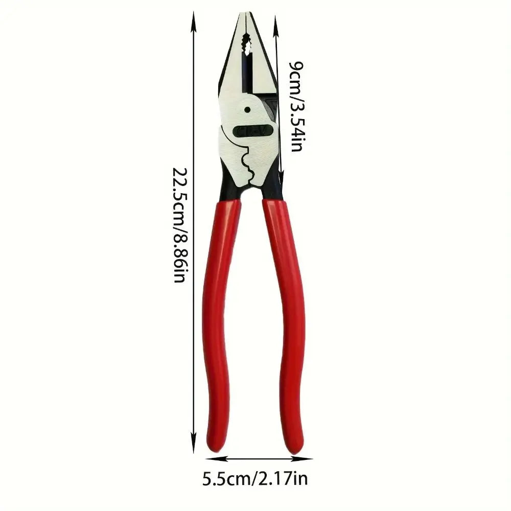 9-Inch Multi-Function CRV Steel Wire Pliers | Non-Slip Handle Wire Pliers HIP
