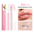 Lakerain Plumping Lip Gloss Hydrating Moisturizing Long Lasting Lip Oil Transparent Lip Tint Daily Lip Care Makeup Cosmetics HIP 4Pink