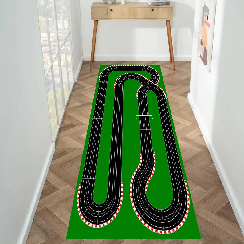 Racing Track City Road Kids Play Rug – Anti-Slip Mat Kids Play Rug HIP 1 50X150cm-Felt