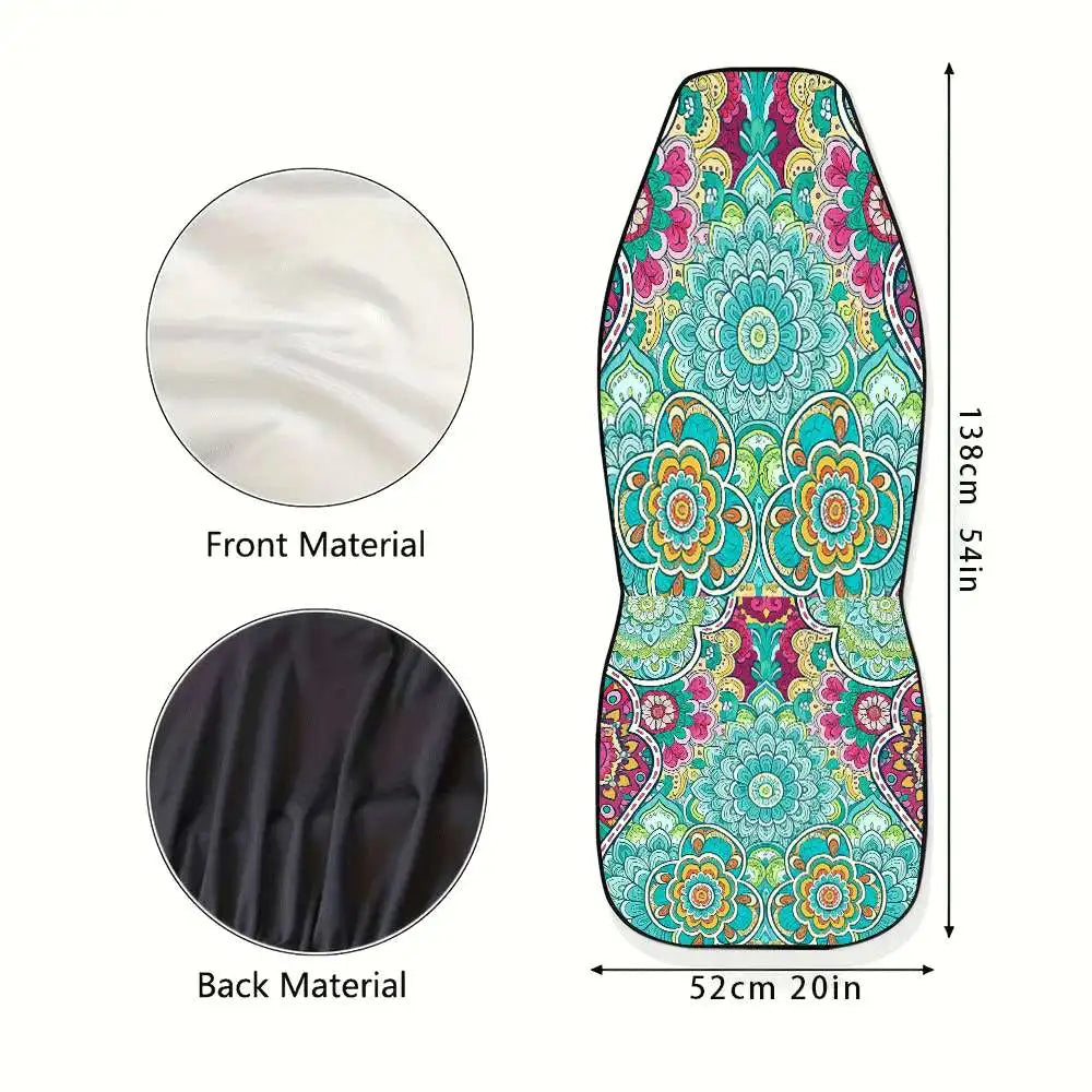 Bohemian Mandala Car Seat Covers – Set of 2, Vibrant Colors Car Seat Covers HIP