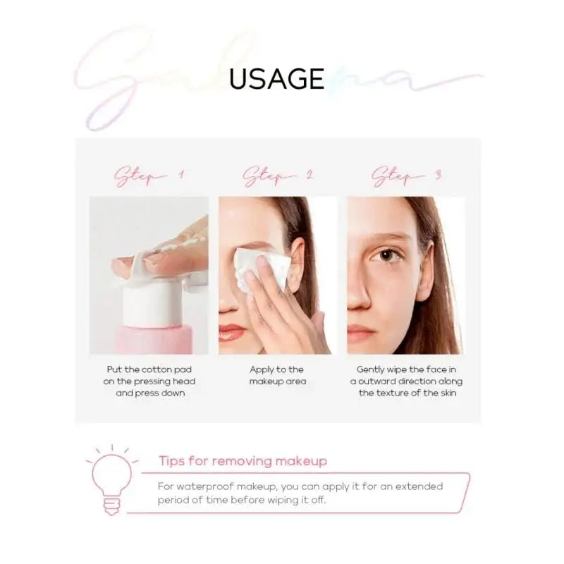 LAIKOU Sakura Makeup Remover Water 100ml – Cherry Blossom Makeup Remover Water HIP