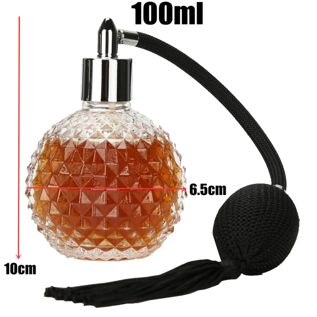 100ml Crystal Vintage Refillable Perfume Atomizer & Spray Bottle Perfume Atomizer Bottle HIP D