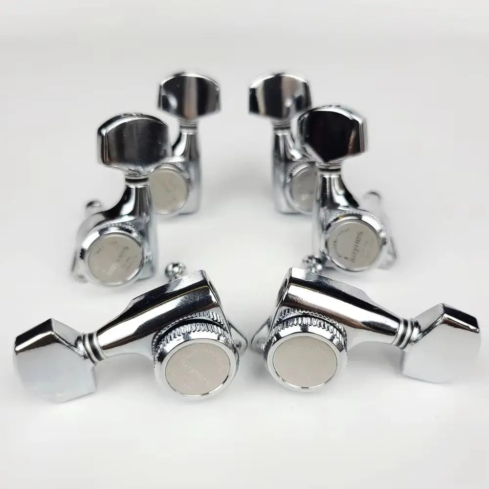6-Piece Guitar Locking Tuners – Silver, Gold & Black Guitar Locking Tuners HIP