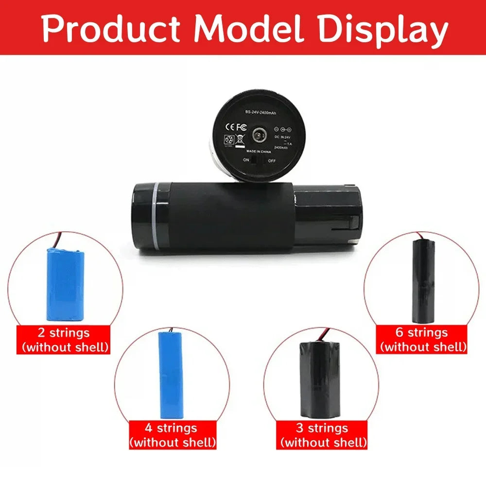 Li-Ion Replacement Battery for Massage Guns | Multi-Voltage Replacement Battery Pack HIP
