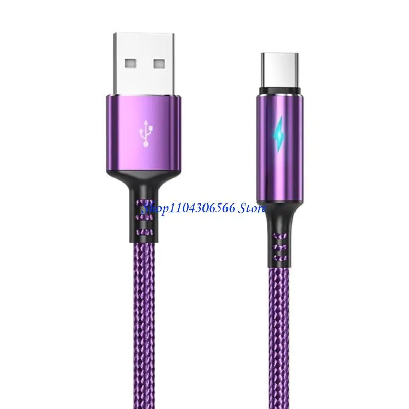 Nylon Braided USB-C Cable 25cm – 480Mbps, 2.4A Fast Charging USB-C Cable HIP