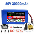 60V 30Ah Lithium-Ion Battery Pack 16S8P Built-In BMS | SUYIJIA Lithium Battery Pack HIP DC-XT60-charger