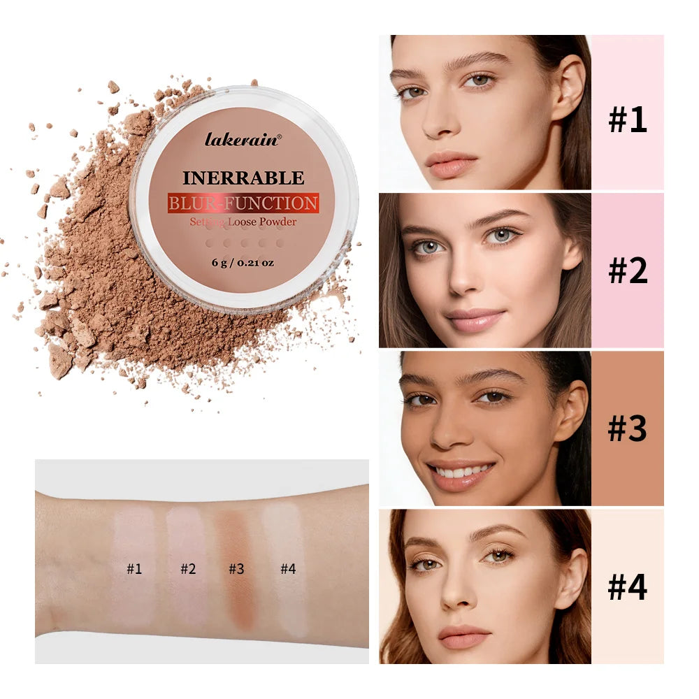 Longwear Loose Setting Powder Blur-fection With Up to 24HRs of Wear Waterproof Oil Control Blurring Face Powder Matte Makeup HIP