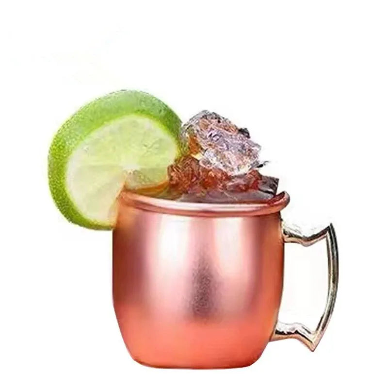 Moscow Mule Copper Mugs Set of 4 – 60ml Stainless Steel Cocktail Mug Set HIP