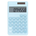 Calculators 8 Digit Solar Battery Dual Power Handheld Calculator with Large LCD Display Big Sensitive Button Calculators HIP Blue