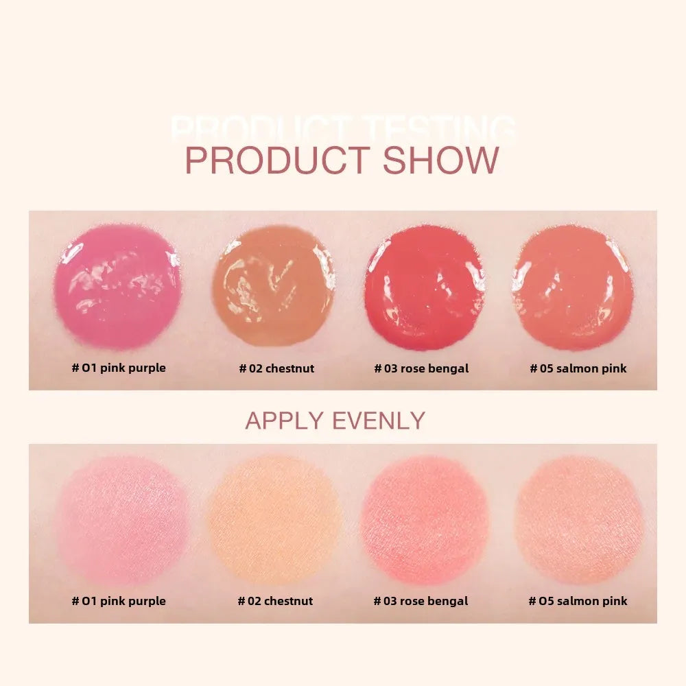 O.TWO.O Liquid Blush – 4 Shades, High Pigment, Long Lasting Liquid Blush HIP