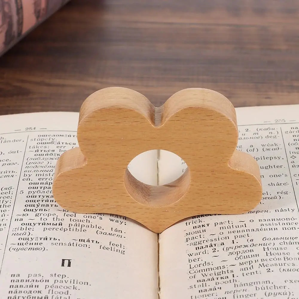 Wooden Thumb Bookmark Ring – One-Hand Reading Tool Thumb Bookmark Ring HIP