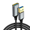 USB 3.0 Male to Female Extension Cable – 5Gbps SuperSpeed USB Extension Cable HIP Black 5m