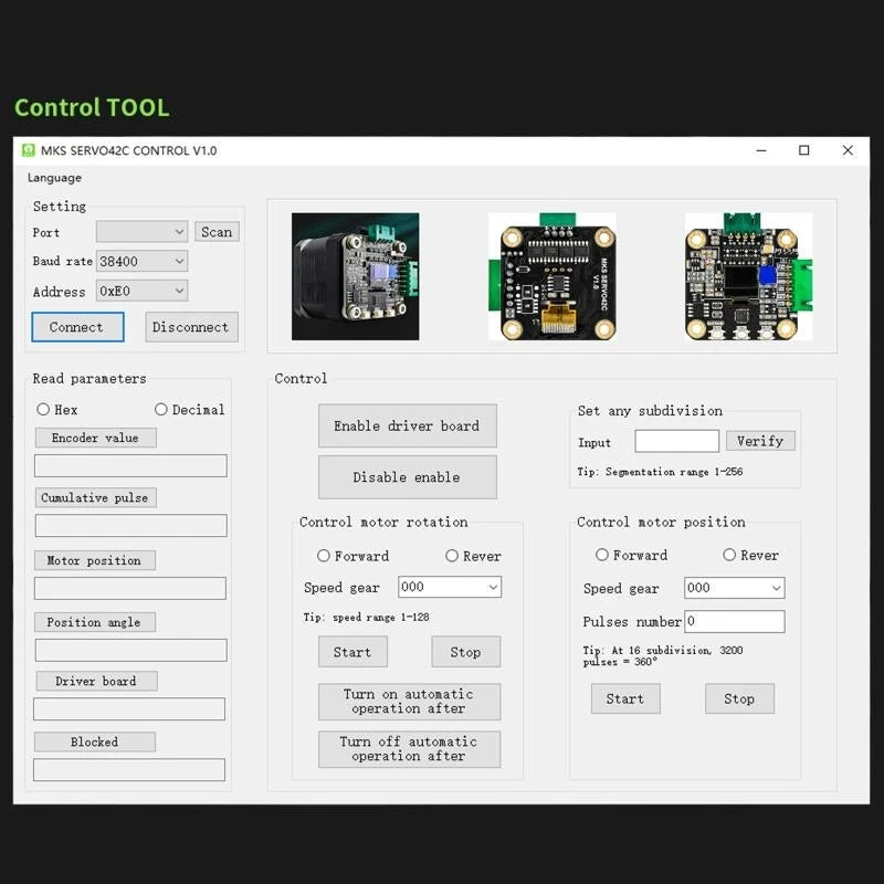 MKS SERVO42C Closed-Loop Stepper Motor Controller Nema 17 Stepper Motor Controller HIP