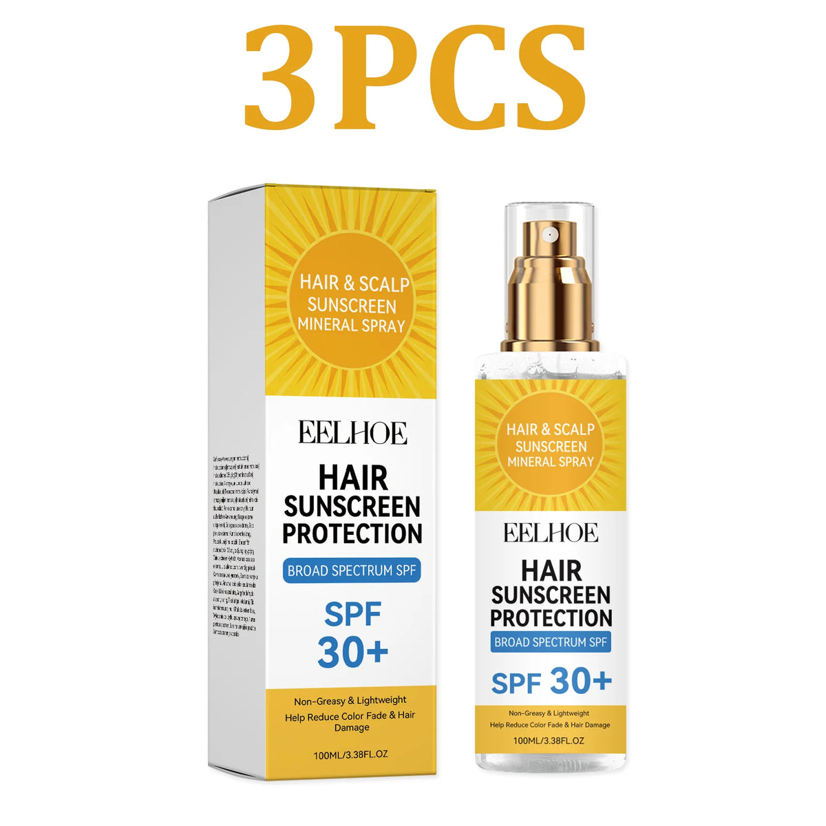 Leave-In Conditioner Spray – Scalp & Hair Hydrating Serum Leave-In Hair Spray HIP 3PCS