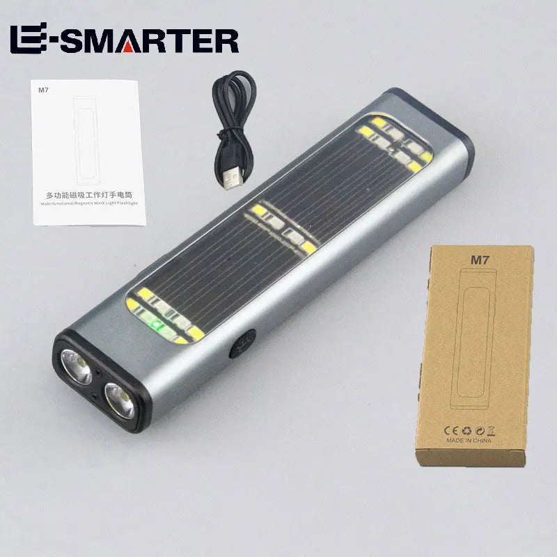 ESMARTER T7 USB-C LED Keychain Flashlight – 450 Lm Pocket Torch LED Keychain Flashlight HIP M7-2 silver Fixed focus Li-Polymer Battery
