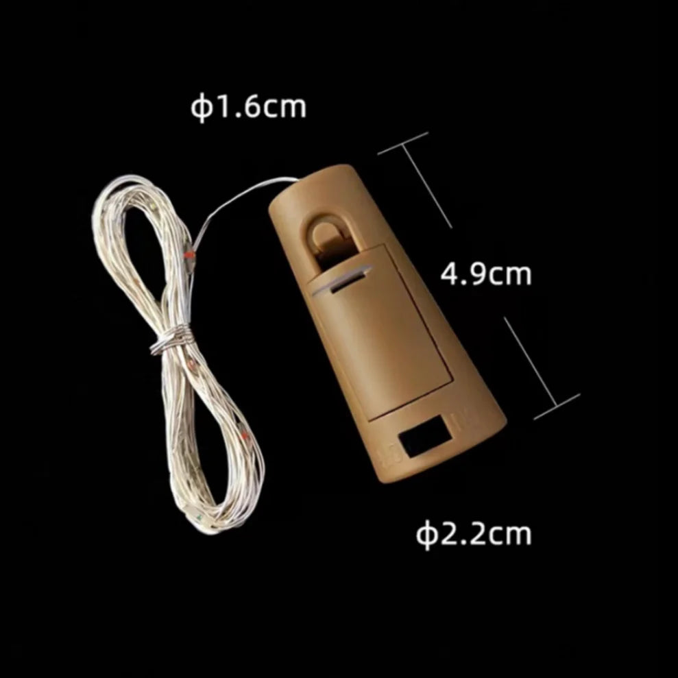 Cork LED String Lights for Wine Bottles – 1M 2M 3M Fairy Lights LED Bottle String Lights HIP