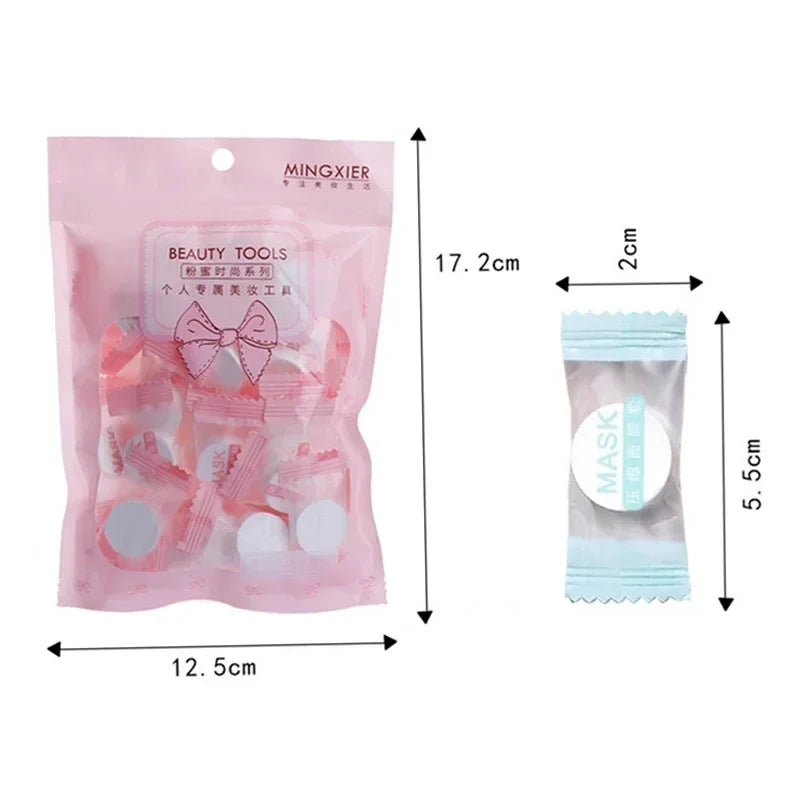 30-Pc Compressed DIY Facial Sheet Masks – Ultra-Thin Cotton Compressed Sheet Mask HIP