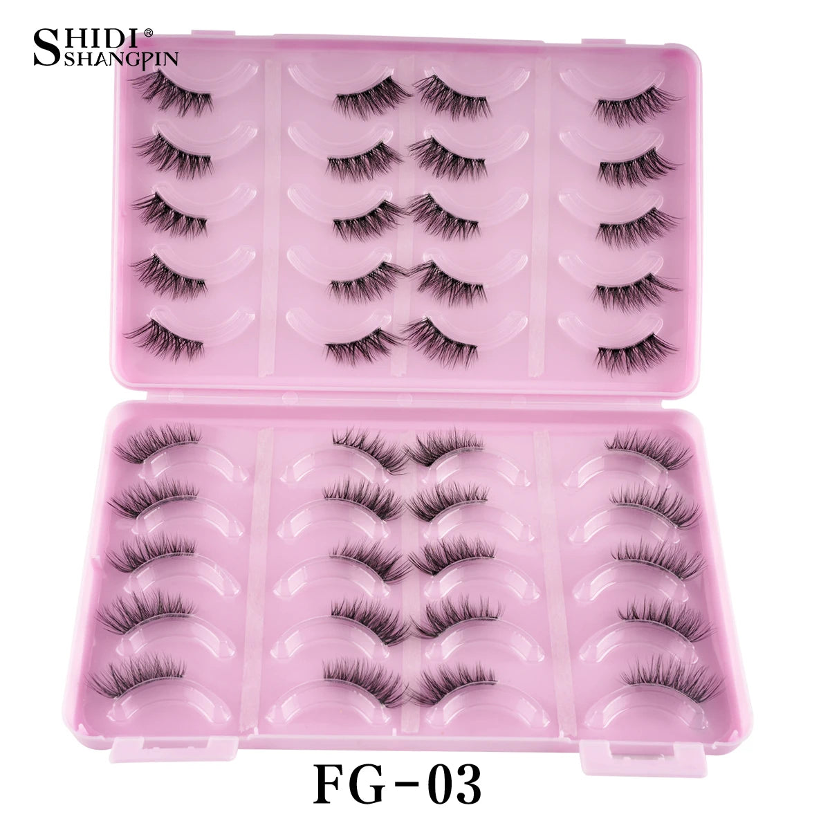 YSDO New Half Lashes 20 Pairs Soft Natural False Eyelashes Wispy Short Style Lash Volume Fluffy 3D Mink Eyelashes Cilios Makeup HIP