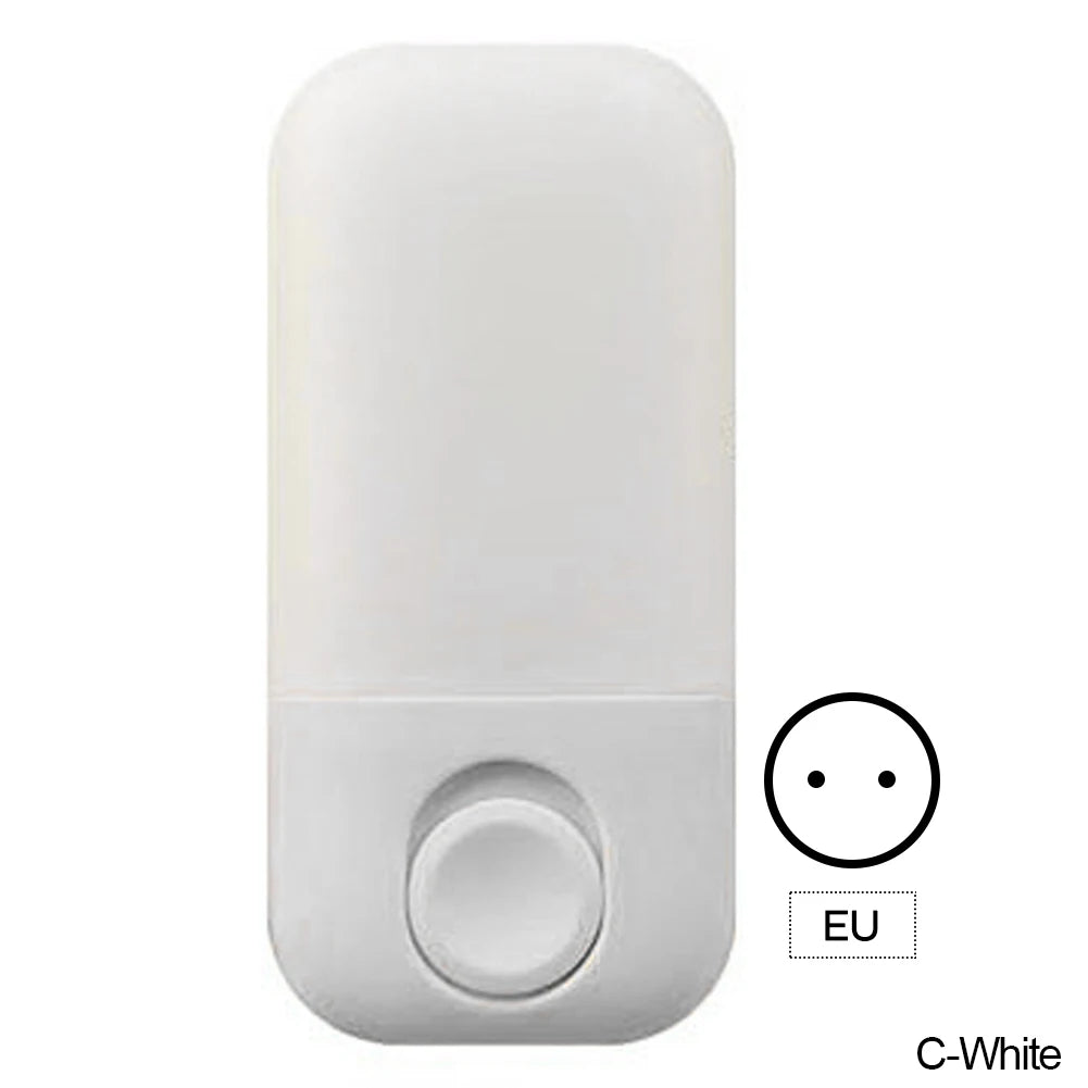 Plug LED Energy Saving LED Dimmer Baby Nursing Eye Sleep Light Bedroom Sleep Light Cute Mini Lamp LED Plug-in Night Light HIP C White