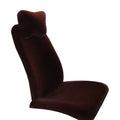 Plush Faux Rabbit Fur Car Seat Cover – Universal Winter Cushion Car Seat Cover HIP 1front seat Brown