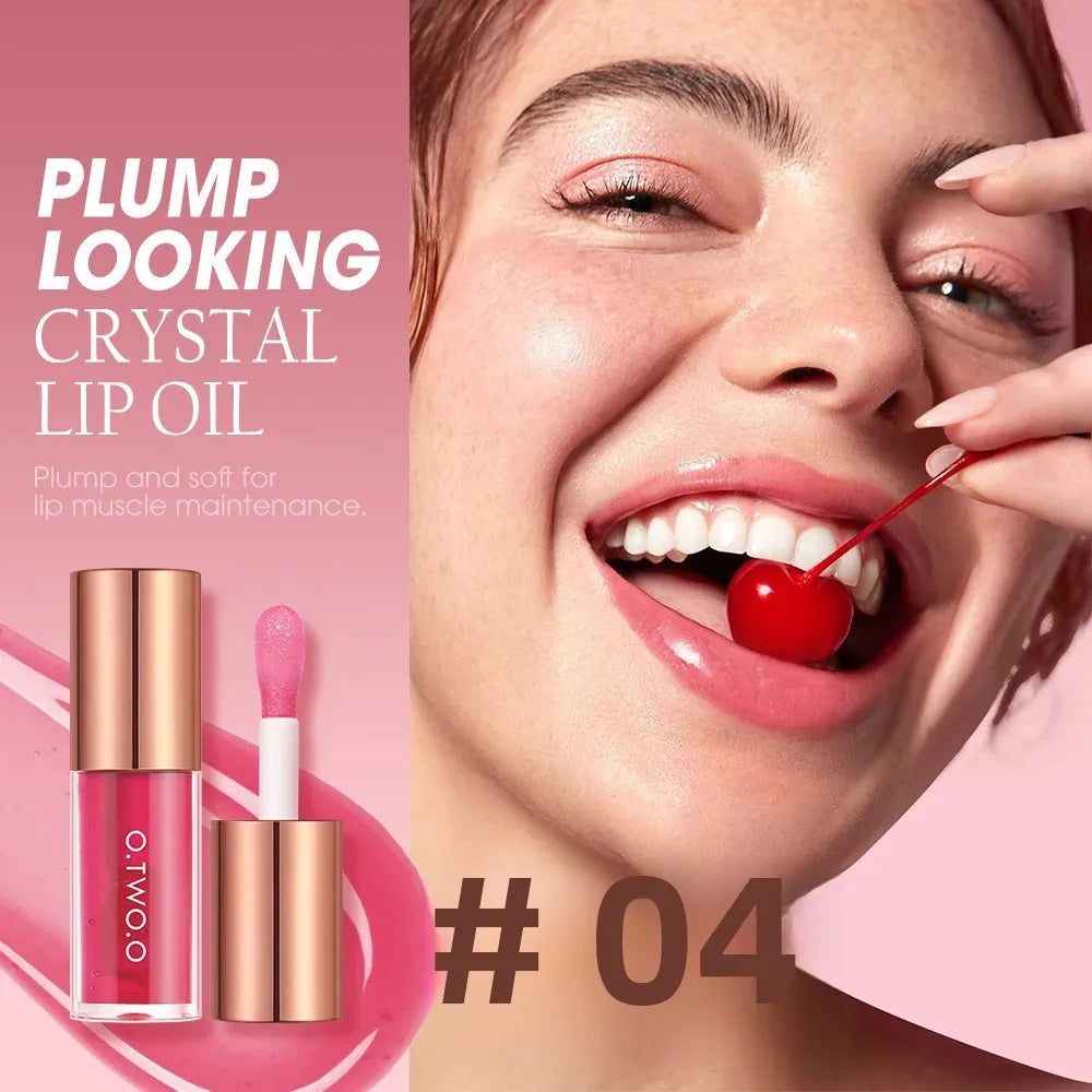 O.TWO.O Lip Oil Gloss Plumper – Moisturizing, Non-Sticky Lip Oil Gloss HIP