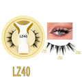 SHIDISHANGPIN 5 Styles Natural Magnetic Eyelashes Set 1 Pair Reusable No Glue Needed False Eyelashes with Magnetic Tweezers HIP LZ40