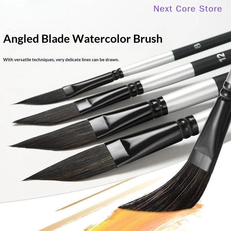 Knife-Shaped Watercolor & Gouache Paint Brushes | 1/4 Pc Set Art Paint Brushes HIP