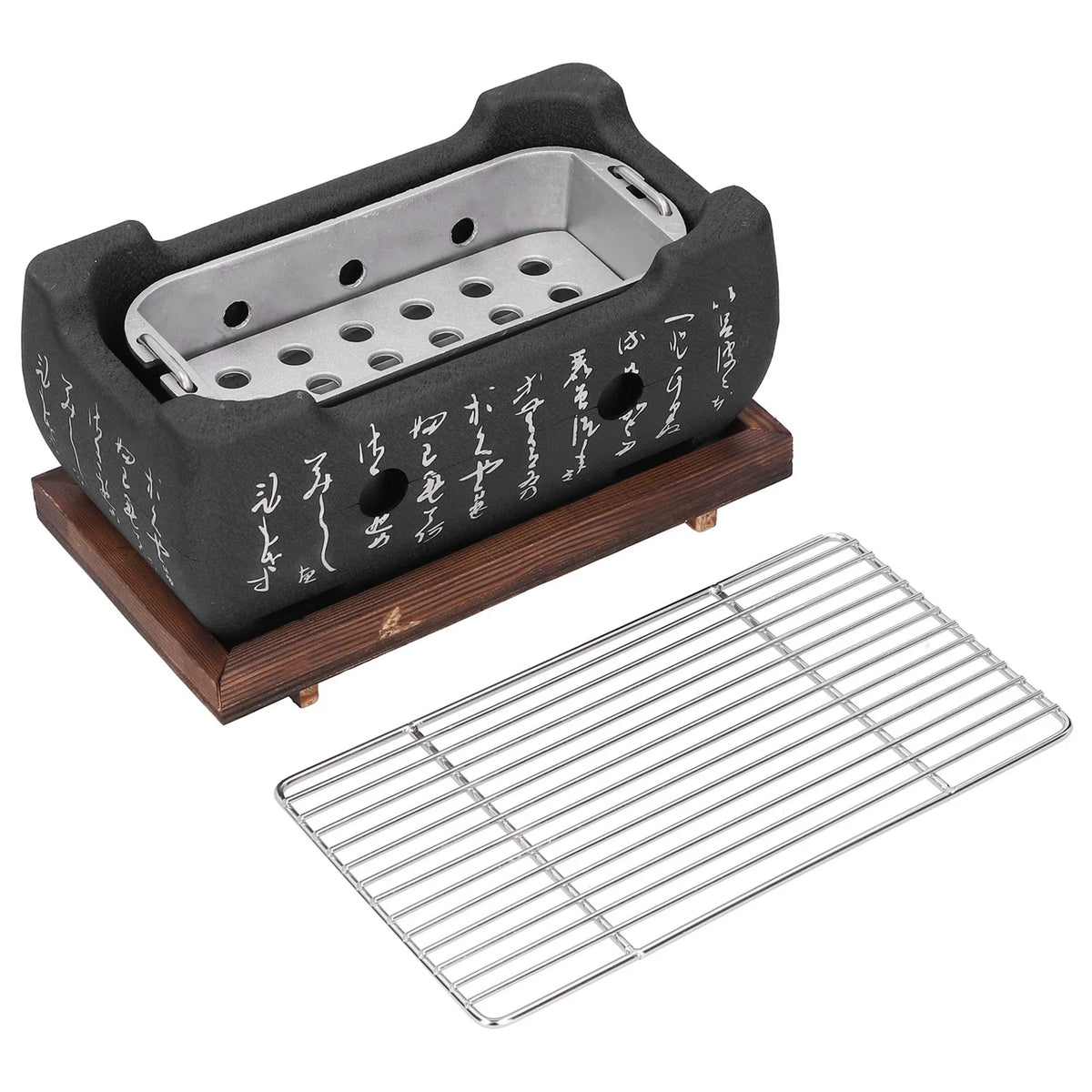 Portable BBQ Grill Japanese Barbecue Grill Mini Household Aluminium Alloy Charcoal Barbecue Stove Oven Accessories HIP