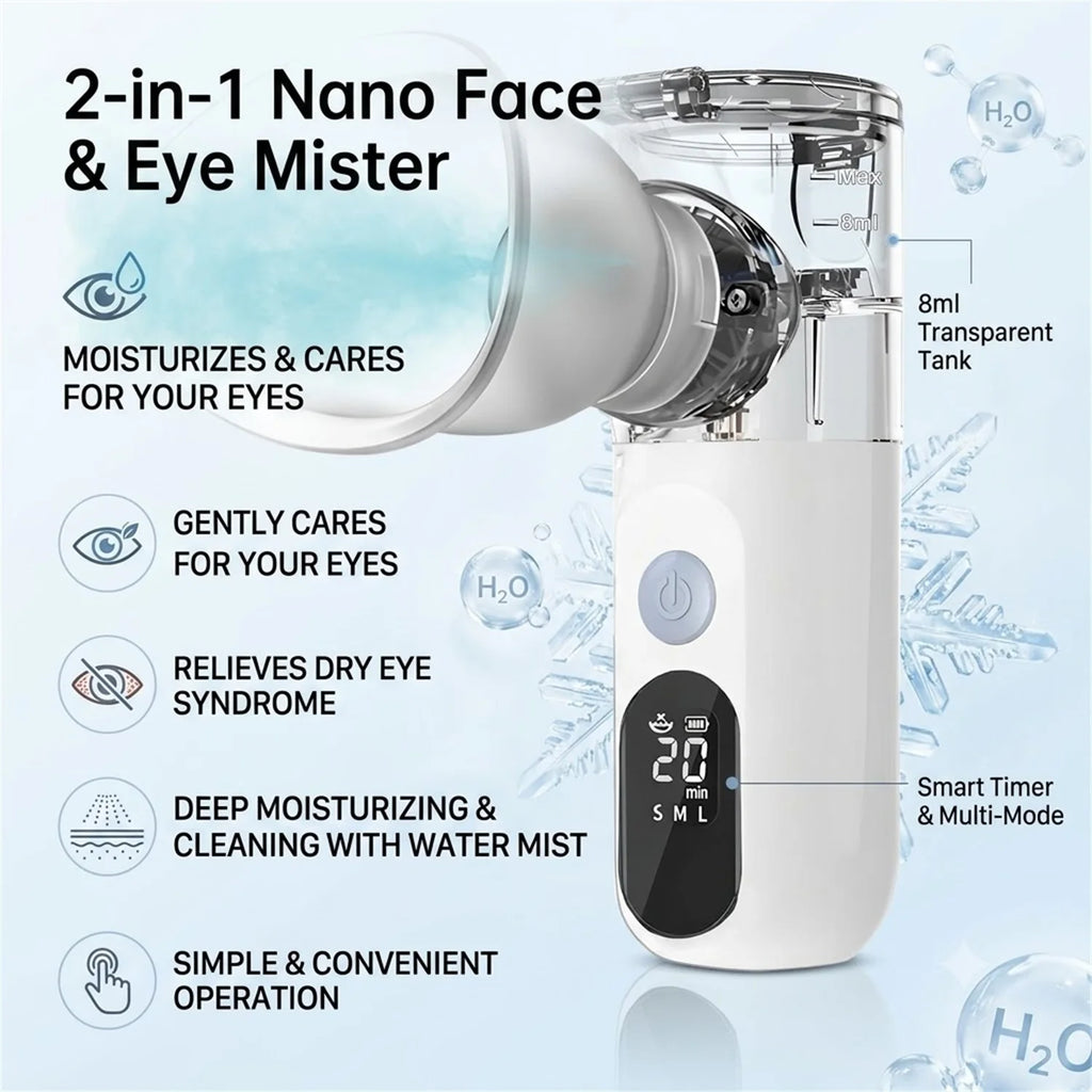 Rechargeable Face & Eye Nano Mist Sprayer – Hydrating Steam Nano Mist Sprayer HIP